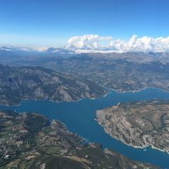 Flugwegposition um 13:36:01: Aufgenommen in der Nähe von Département Alpes-de-Haute-Provence, Frankreich in 2472 Meter